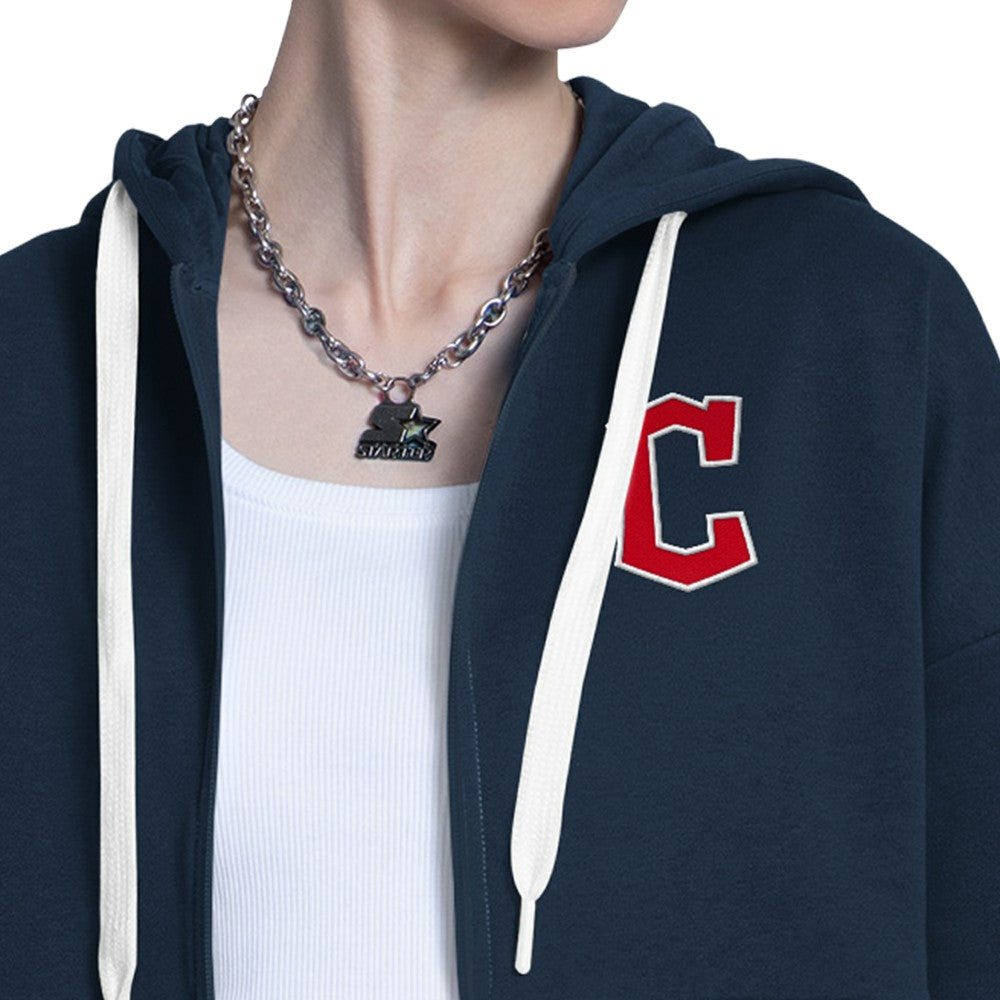 MLB Cleveland Guardians Starter Women's Wishbone Full-Zip Hoodie