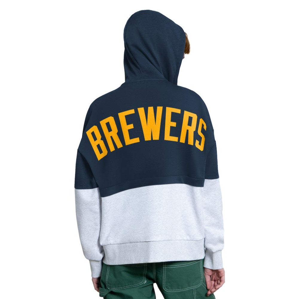 MLB Milwaukee Brewers Starter Women's Wishbone Full-Zip Hoodie