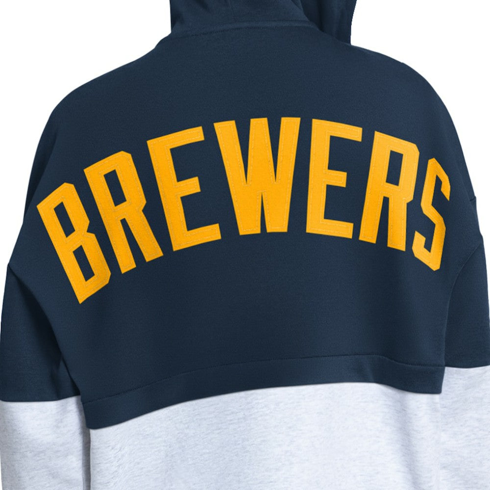 MLB Milwaukee Brewers Starter Women's Wishbone Full-Zip Hoodie