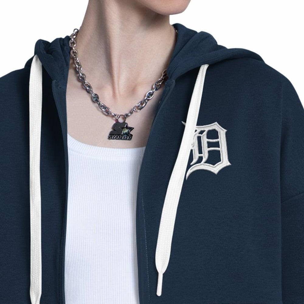 MLB Detroit Tigers Starter Women's Wishbone Full-Zip Hoodie