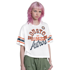 MLB Houston Astros Starter Women's Cropped Hurry Up Offense T-Shirt