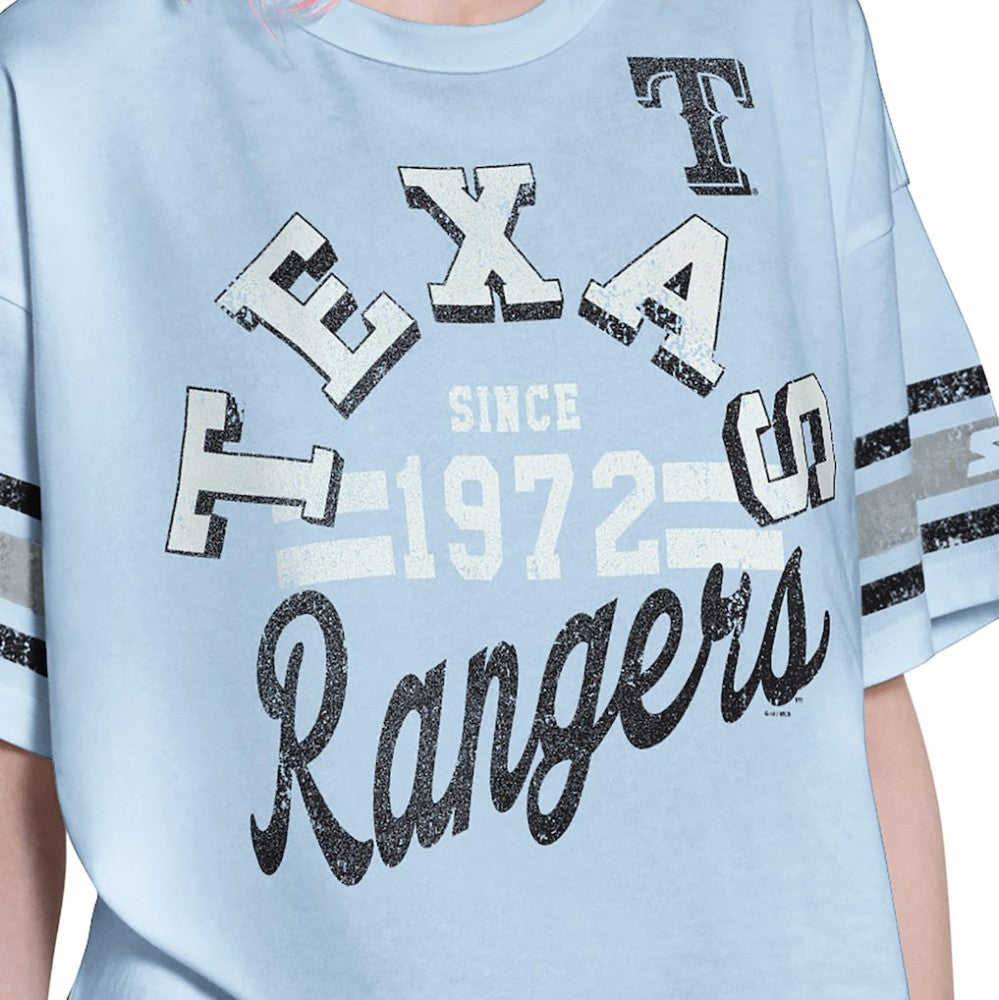 MLB Texas Rangers Starter Women's Cropped Hurry Up Offense T-Shirt