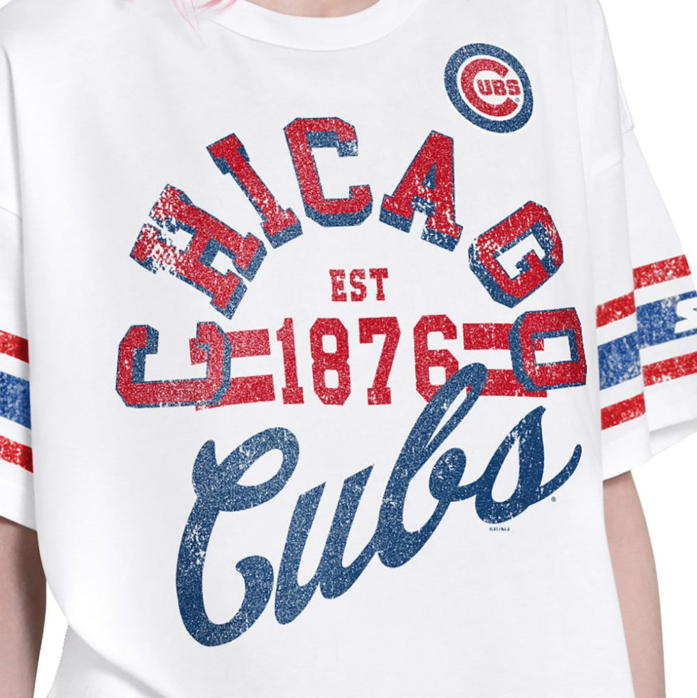 MLB Chicago Cubs Starter Women's Cropped Hurry Up Offense T-Shirt
