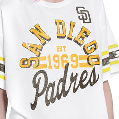 MLB San Diego Padres Starter Women's Cropped Hurry Up Offense T-Shirt