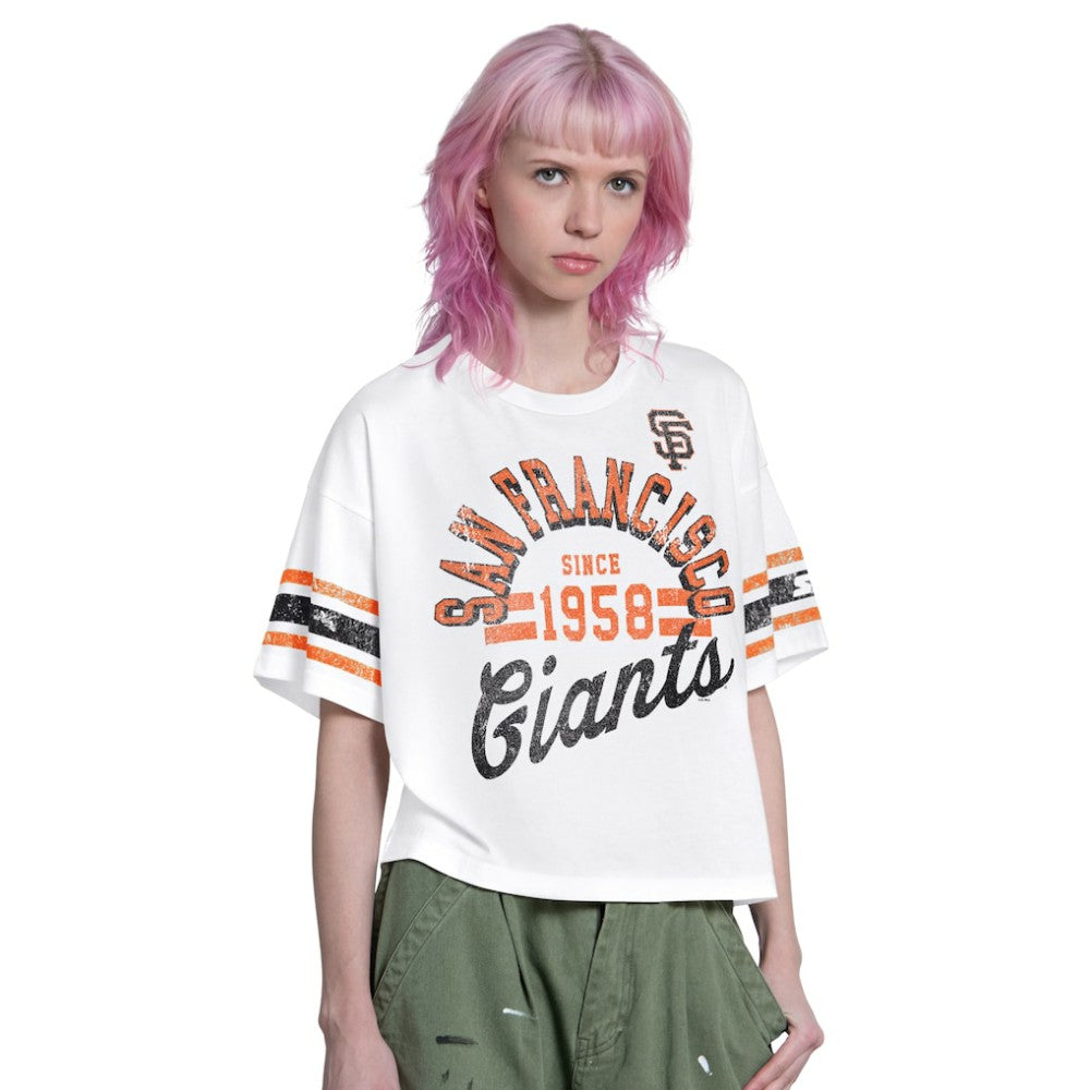 MLB San Francisco Giants Starter Women's Cropped Hurry Up Offense T-Shirt