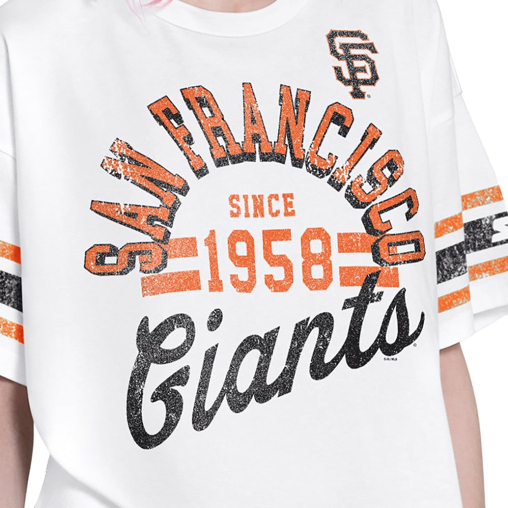 MLB San Francisco Giants Starter Women's Cropped Hurry Up Offense T-Shirt