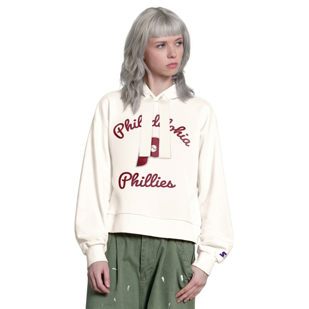 MLB Philadelphia Phillies Starter Women's Baseline Hoodie Sweatshirt
