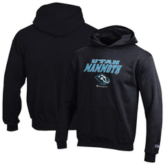 NHL Black Utah Mammoth Champion Youth Eco Powerblend Hoodie