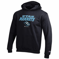 NHL Black Utah Mammoth Champion Youth Eco Powerblend Hoodie