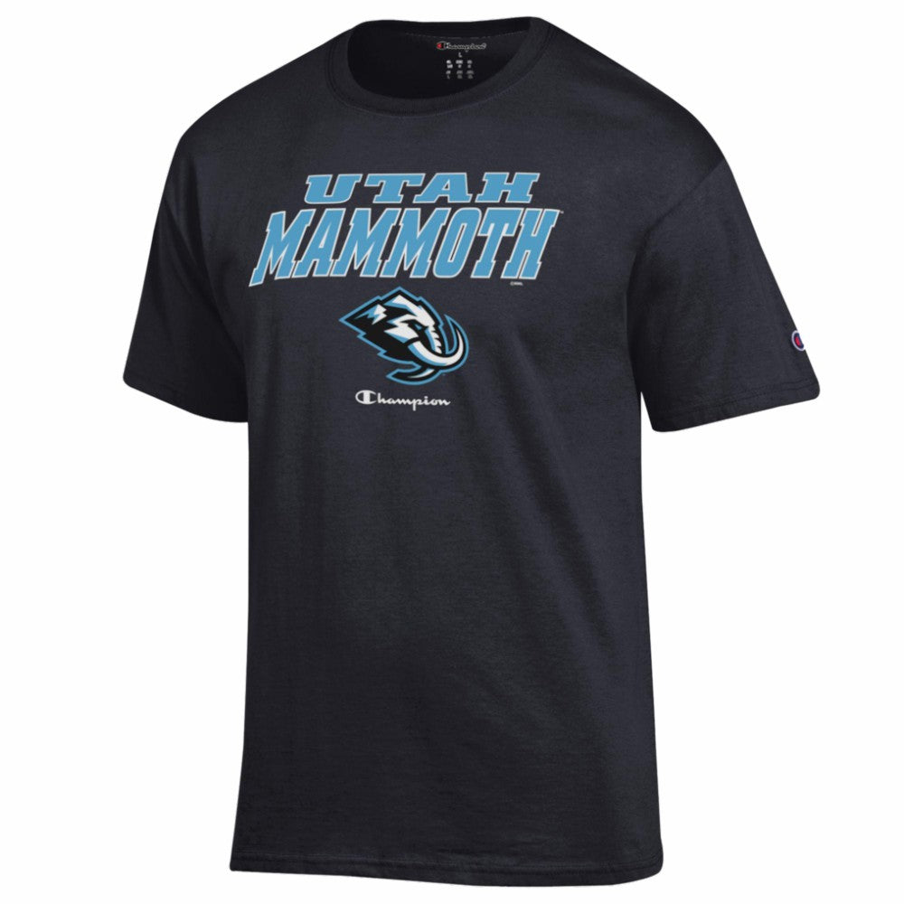NHL Black Utah Mammoth Champion Jersey T-Shirt