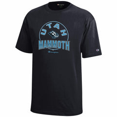 NHL Black Utah Mammoth Champion Youth Jersey T-Shirt