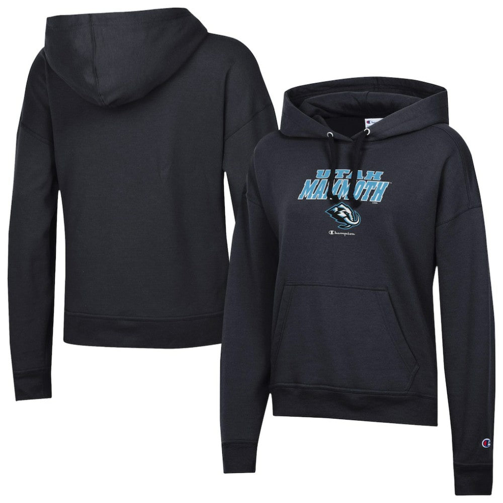 NHL Black Utah Mammoth Champion Women's Powerblend Fleece Hoodie