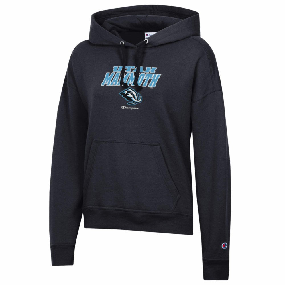 NHL Black Utah Mammoth Champion Women's Powerblend Fleece Hoodie