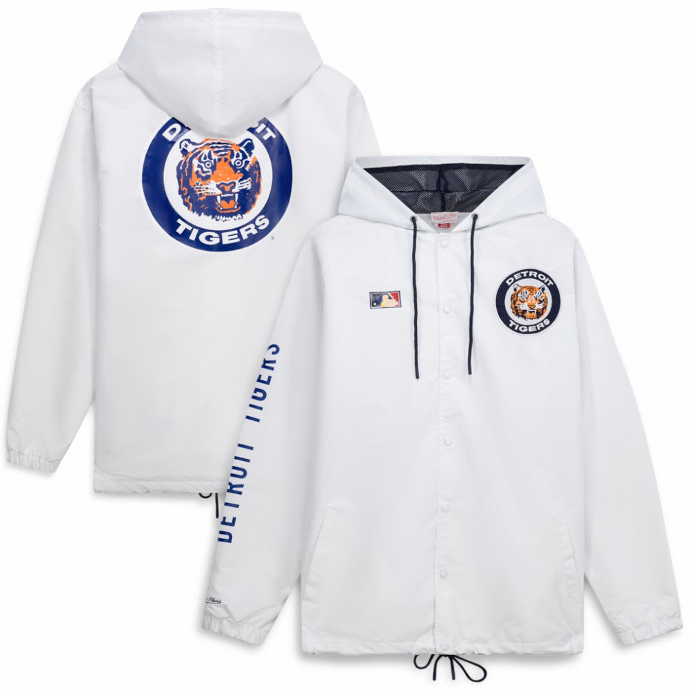 MLB Detroit Tigers Mitchell & Ness Big & Tall Full-Snap Hooded Jacket