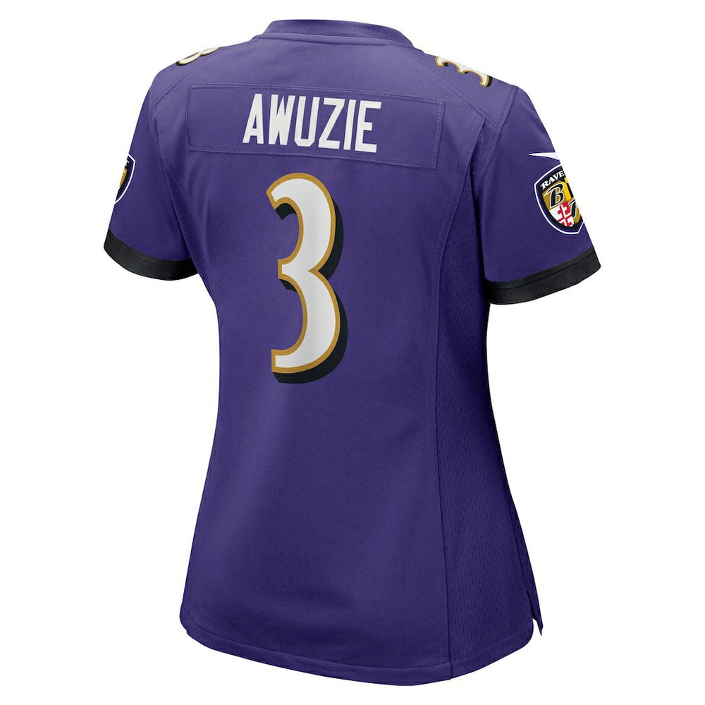Chidobe Awuzie  Women's Team Game Jersey - Baltimore Ravens