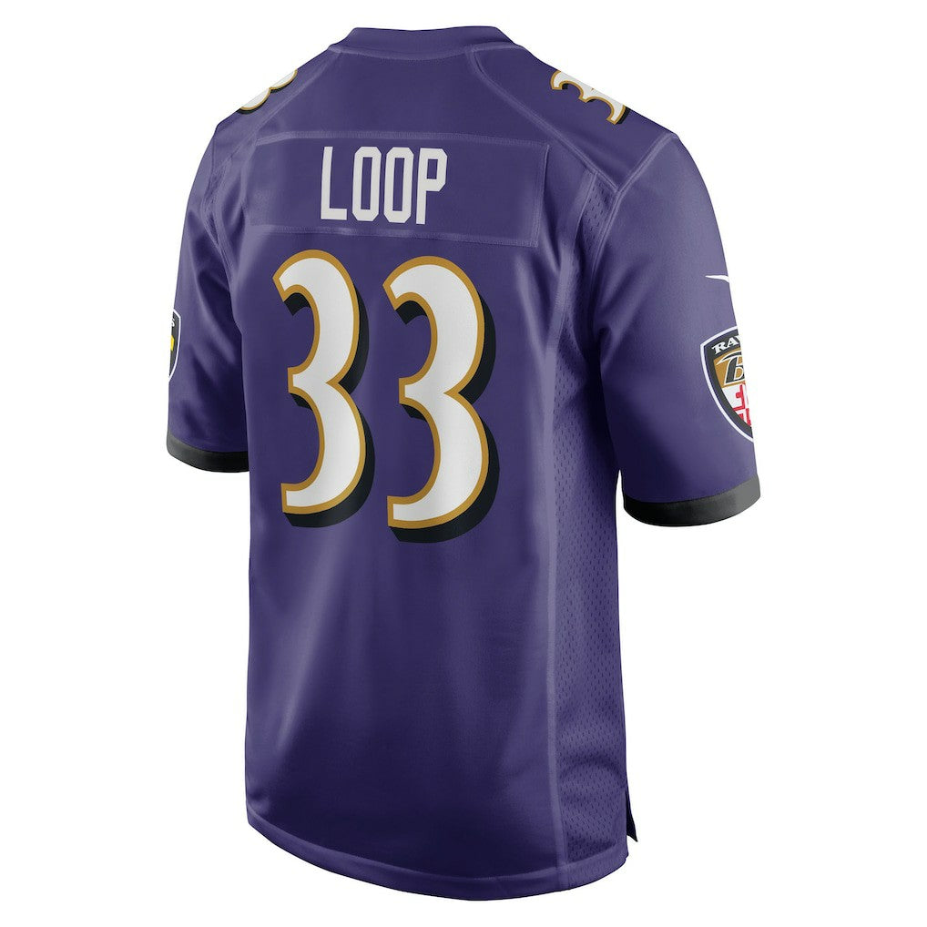 Tyler Loop  Team Game Jersey - Baltimore Ravens