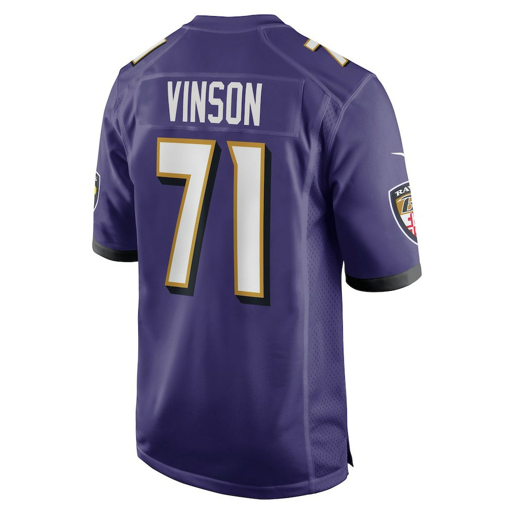 Carson Vinson  Team Game Jersey - Baltimore Ravens