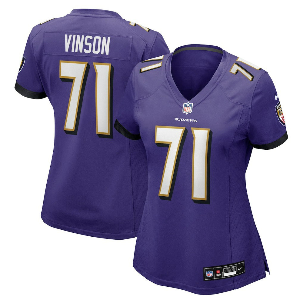 Carson Vinson  Women's Team Game Jersey - Baltimore Ravens