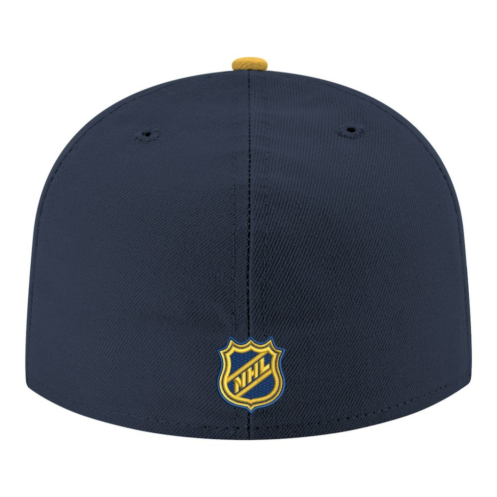 NHL Navy Nashville Predators New Era Core Logo Two-Tone 59FIFTY Fitted Hat