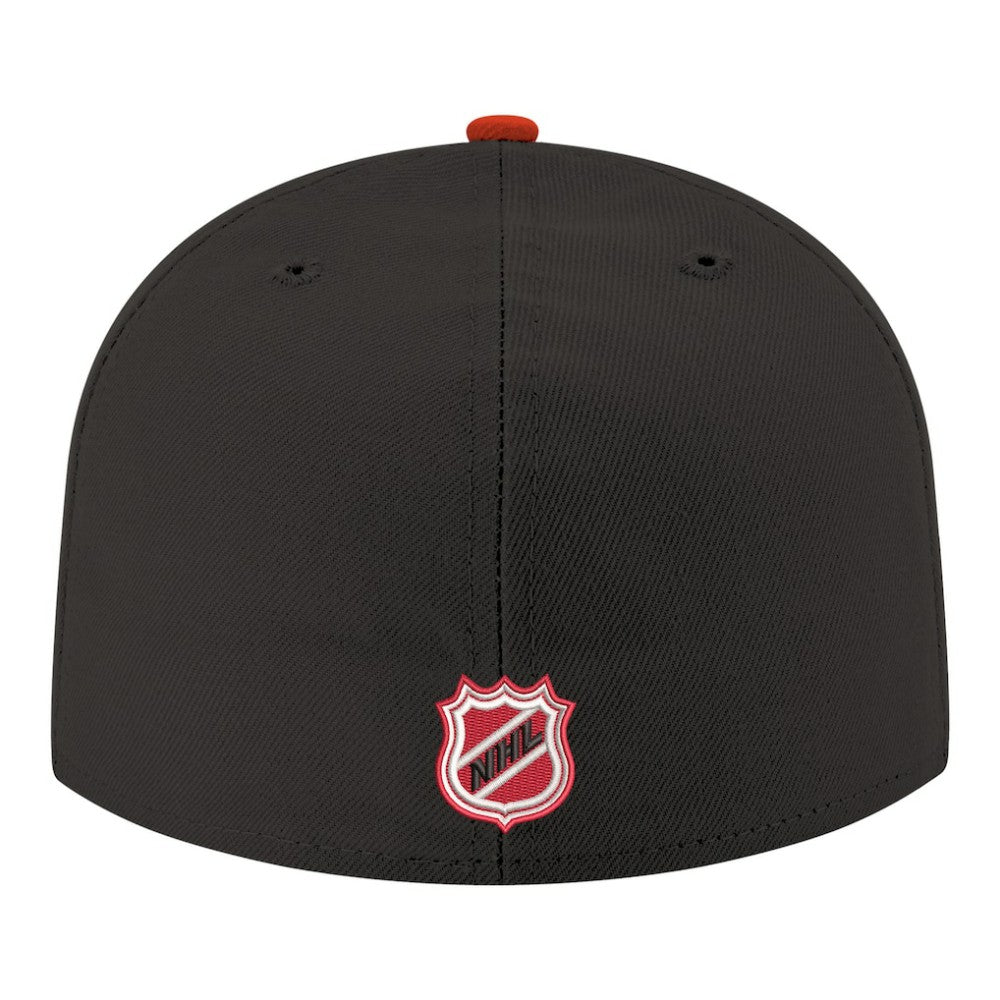 NHL Black New Jersey Devils New Era Core Logo Two-Tone 59FIFTY Fitted Hat