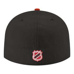 NHL Black New Jersey Devils New Era Core Logo Two-Tone 59FIFTY Fitted Hat