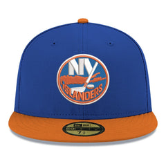 NHL Blue New York Islanders New Era Core Logo Two-Tone 59FIFTY Fitted Hat