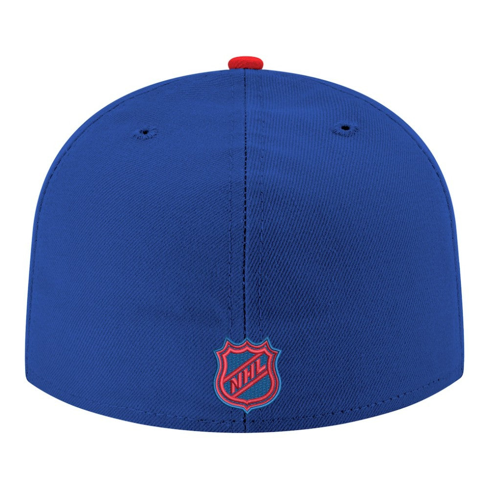 NHL Blue New York Rangers New Era Core Logo Two-Tone 59FIFTY Fitted Hat