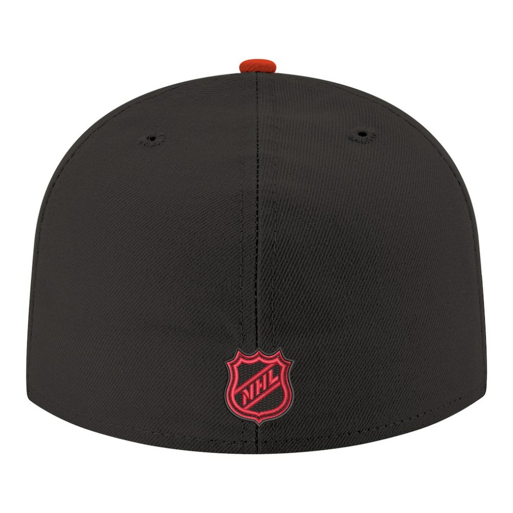 NHL Black Ottawa Senators New Era Core Logo Two-Tone 59FIFTY Fitted Hat