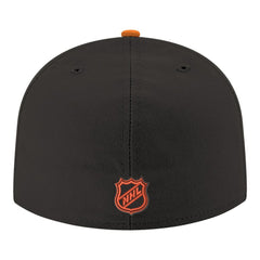 NHL Black Philadelphia Flyers New Era Core Logo Two-Tone 59FIFTY Fitted Hat