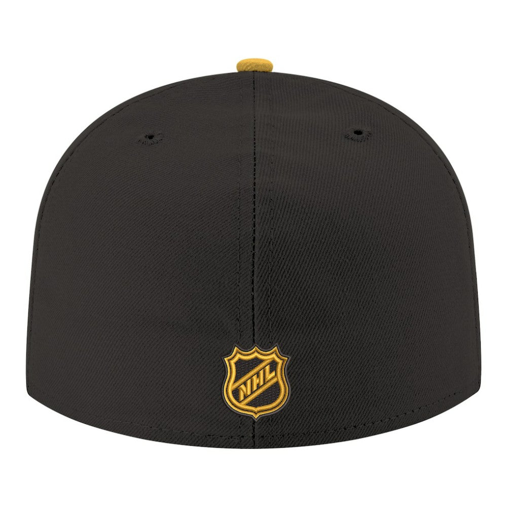 NHL Black Pittsburgh Penguins New Era Core Logo Two-Tone 59FIFTY Fitted Hat