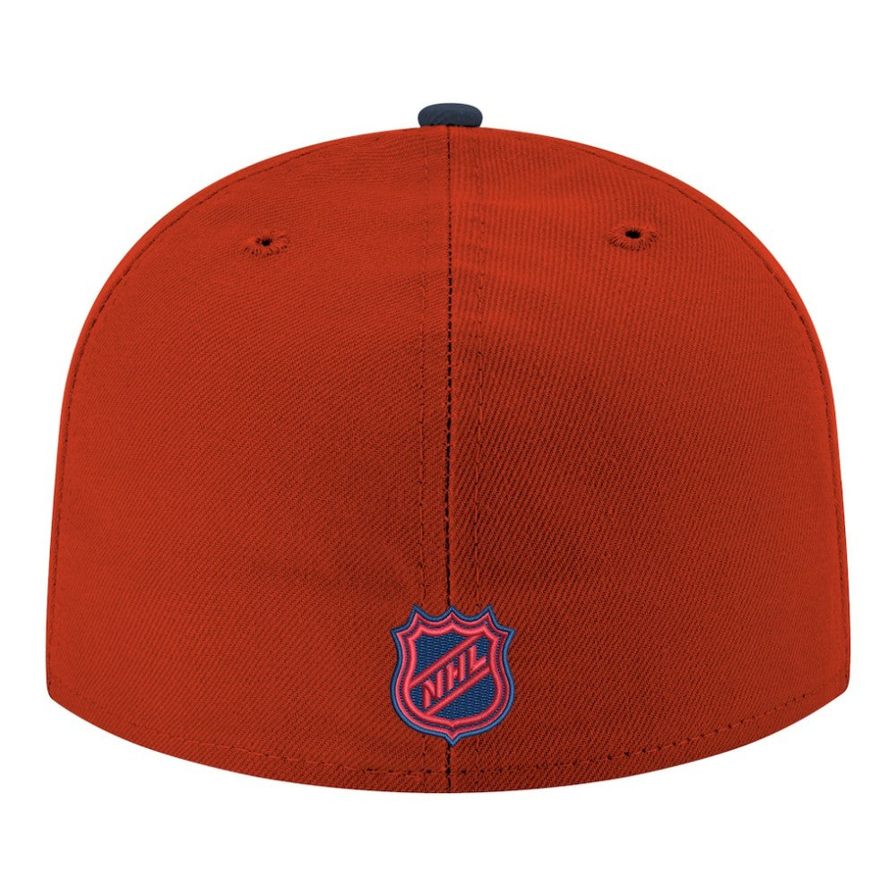 NHL Red Montreal Canadiens New Era Core Logo Two-Tone 59FIFTY Fitted Hat