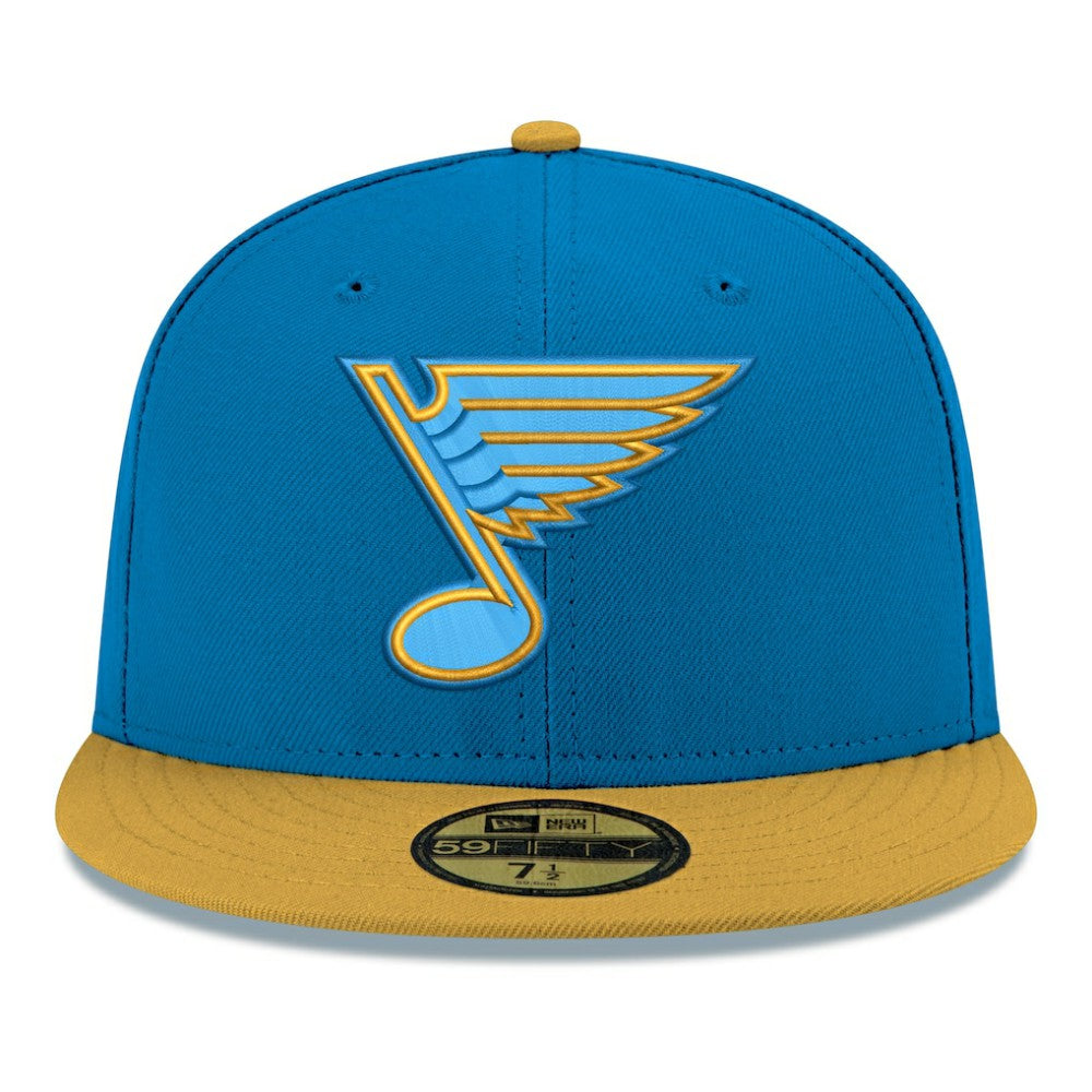 NHL Blue St. Louis Blues New Era Core Logo Two-Tone 59FIFTY Fitted Hat