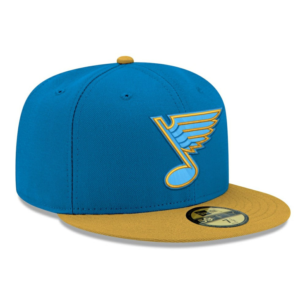 NHL Blue St. Louis Blues New Era Core Logo Two-Tone 59FIFTY Fitted Hat