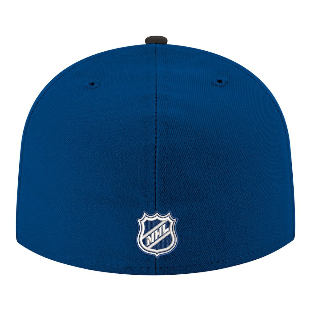 NHL Blue Tampa Bay Lightning New Era Core Logo Two-Tone 59FIFTY Fitted Hat