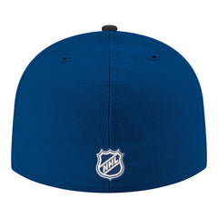 NHL Blue Tampa Bay Lightning New Era Core Logo Two-Tone 59FIFTY Fitted Hat