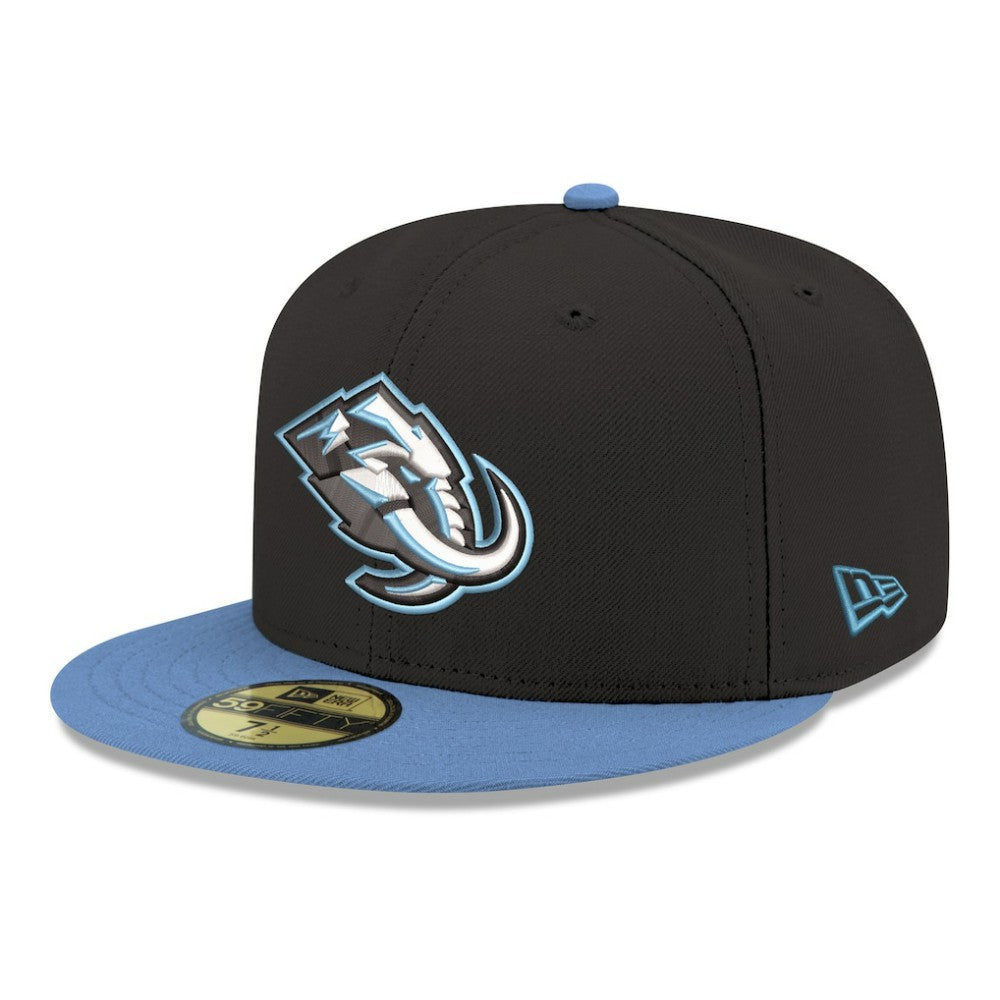 NHL Black Utah Mammoth New Era Core Logo Two-Tone 59FIFTY Fitted Hat