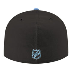 NHL Black Utah Mammoth New Era Core Logo Two-Tone 59FIFTY Fitted Hat