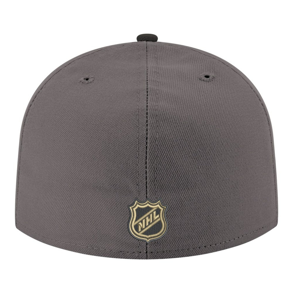 NHL Gray Vegas Golden Knights New Era Core Logo Two-Tone 59FIFTY Fitted Hat