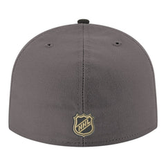 NHL Gray Vegas Golden Knights New Era Core Logo Two-Tone 59FIFTY Fitted Hat