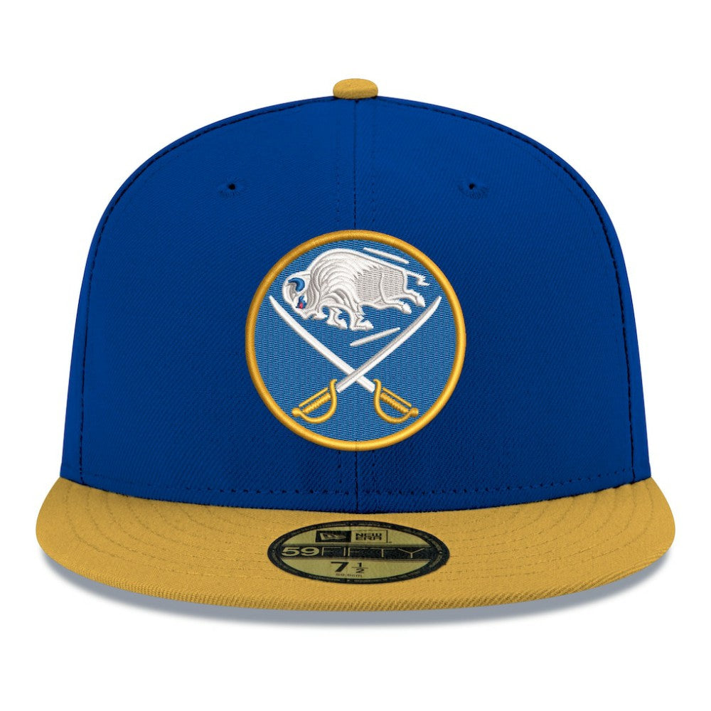 NHL Royal Buffalo Sabres New Era Core Logo Two-Tone 59FIFTY Fitted Hat