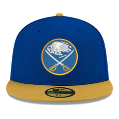 NHL Royal Buffalo Sabres New Era Core Logo Two-Tone 59FIFTY Fitted Hat