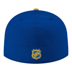 NHL Royal Buffalo Sabres New Era Core Logo Two-Tone 59FIFTY Fitted Hat