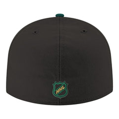 NHL Black Dallas Stars New Era Core Logo Two-Tone 59FIFTY Fitted Hat