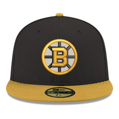 NHL Black Boston Bruins New Era Core Logo Two-Tone 59FIFTY Fitted Hat
