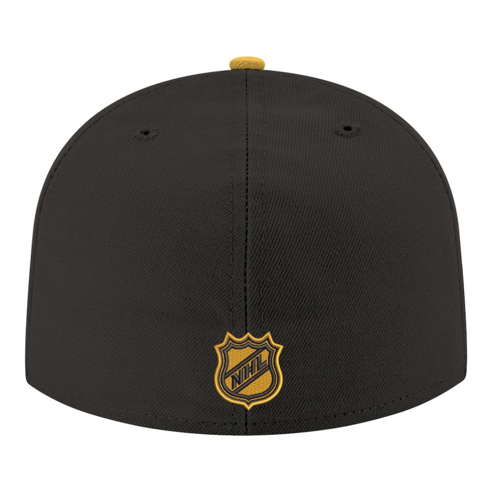 NHL Black Boston Bruins New Era Core Logo Two-Tone 59FIFTY Fitted Hat