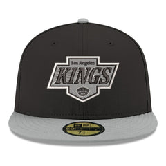 NHL Black Los Angeles Kings New Era Core Logo Two-Tone 59FIFTY Fitted Hat