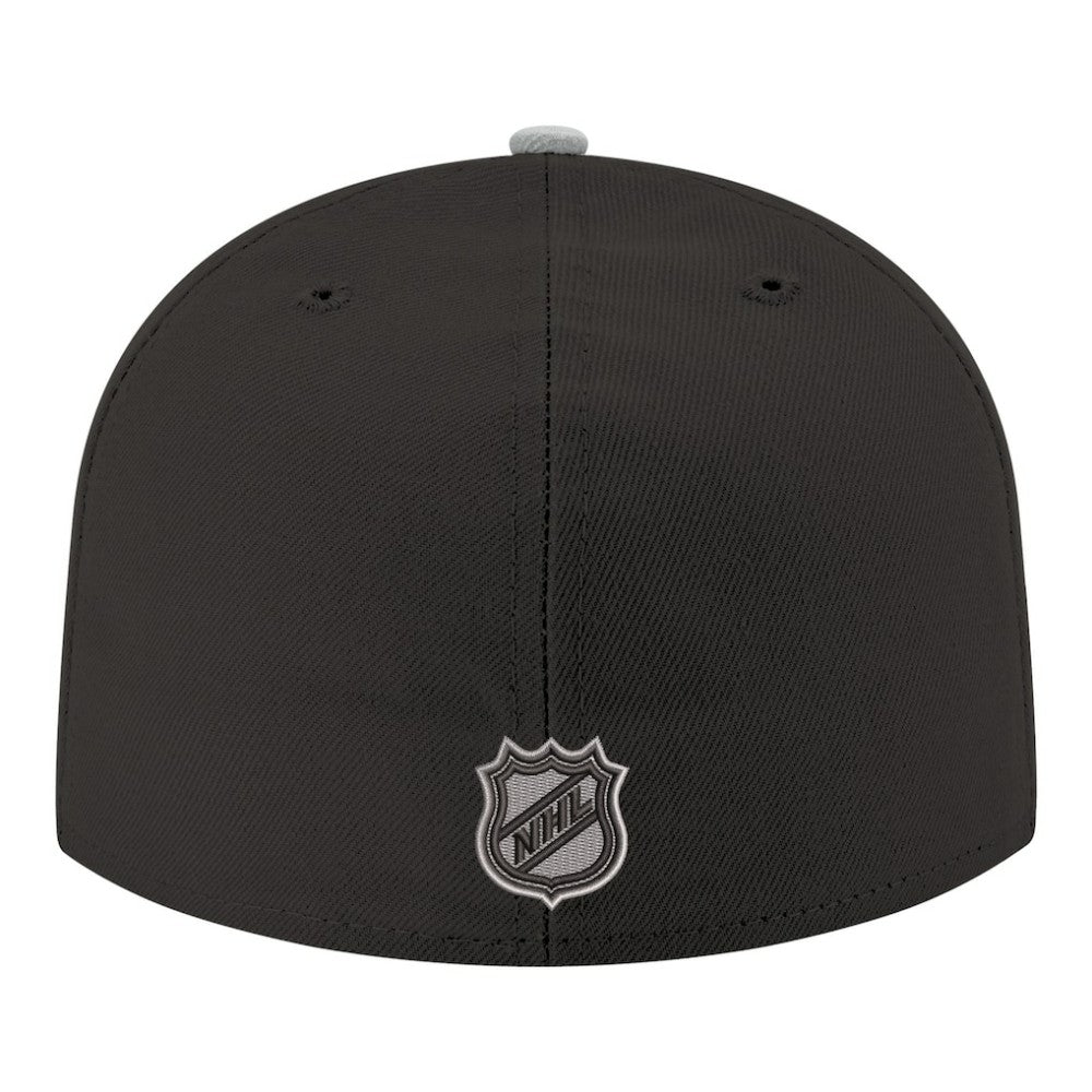 NHL Black Los Angeles Kings New Era Core Logo Two-Tone 59FIFTY Fitted Hat