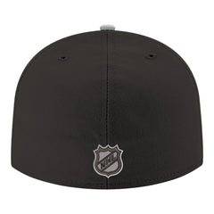 NHL Black Los Angeles Kings New Era Core Logo Two-Tone 59FIFTY Fitted Hat