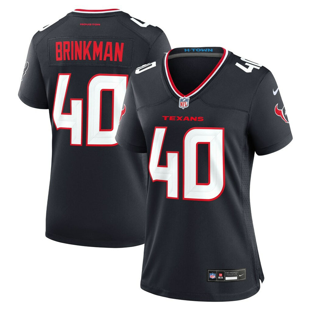 Austin Brinkman  Women's Team Game Jersey - Houston Texans
