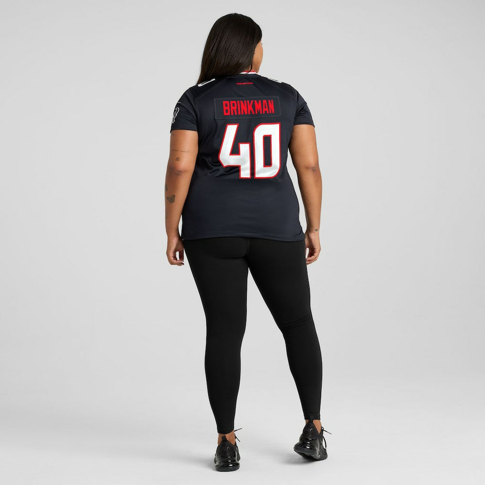 Austin Brinkman  Women's Team Game Jersey - Houston Texans